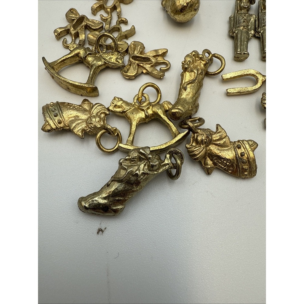 Vintage Metzke Christmas Tree (2 Piece) With Brass Ornaments (w Box) - Picture 13 of 15